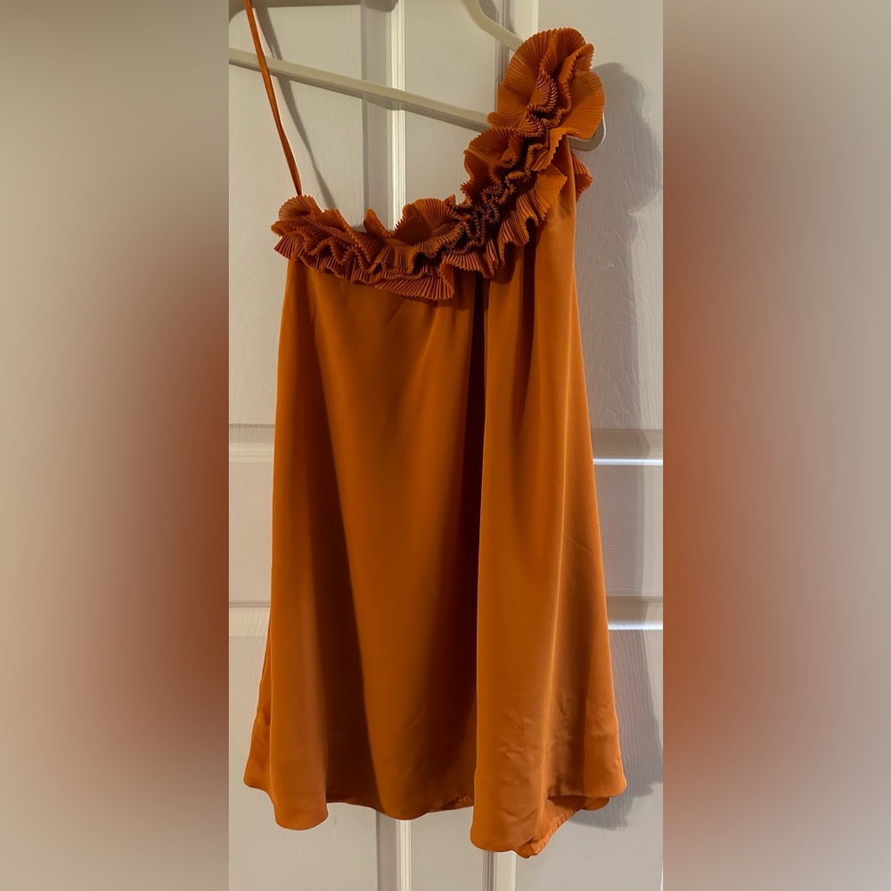 University of Texas’ Burnt Orange swing dress with ornate one strap.